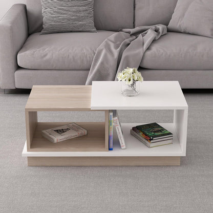 Salontafel Woody Fashion | 90 x 45 x 36 cm | Oak White Design
