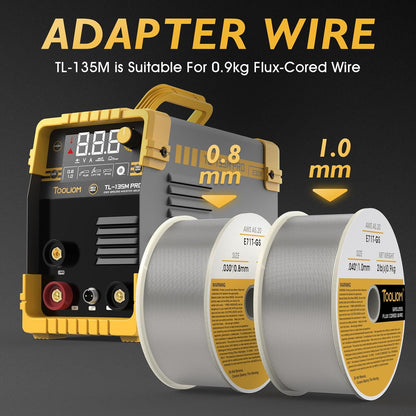 Gasloos MIG Lasapparaat – Flux-Core MIG Lasser – TIG Lasmachine – Elektrode Lasser – 3-in-1 Lasapparaat – Compact & Lichtgewicht – 230V Ingangsspanning