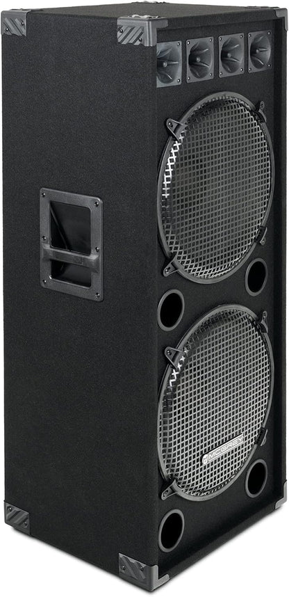 Luidsprekerbox – Speakerbox – Luidsprekerkast – PA Box – DJ Box – Passief 2 Wegsysteem – 2x 15 inch, 750 W RMS / 1500 W max.