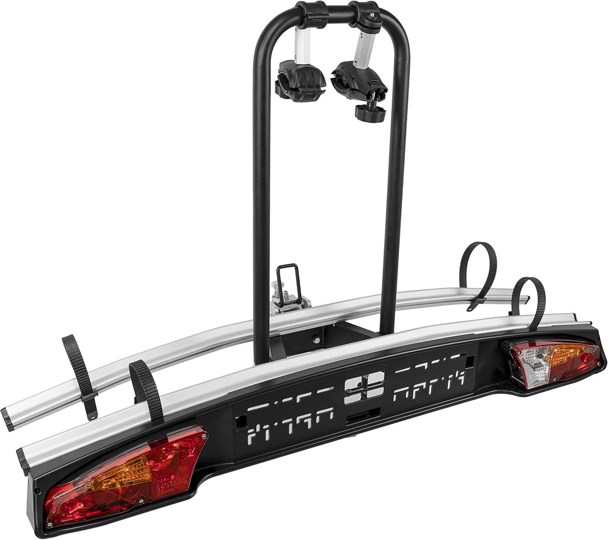 Fietsendrager – Fietsdrager – Trekhaakdrager – Fietsrek – Dubbele Fietsendrager – Kantelbaar – Stalen Frame met Aluminium Rails