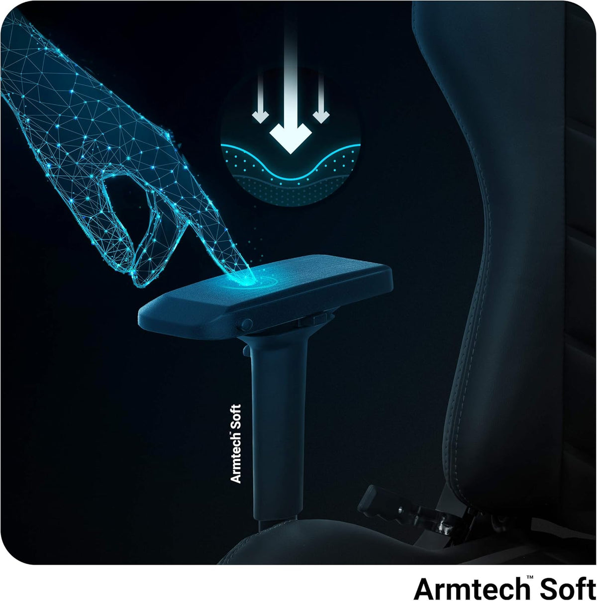 Diablo X-Ray Gaming Game Stoel Gaming Chair Bureaustoel 4D Armleuningen Ergonomisch Ontwerp Kunstleer Perforatie Kantelfunctie Zwart-Grijs Kido (S)