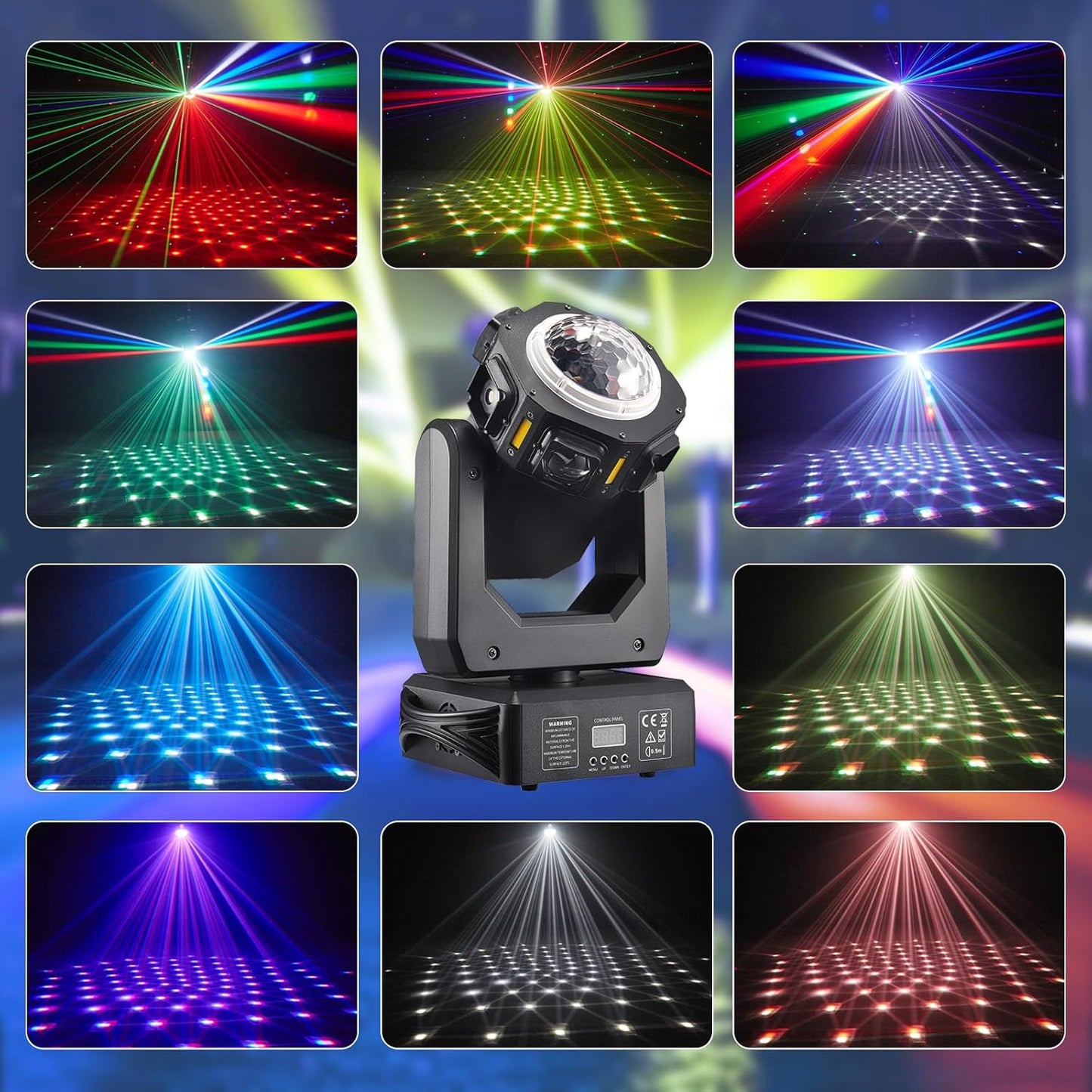 Discolamp – Disco Licht – Party Light – DJ Verlichting – Feestverlichting – RGB LED – Muziekgestuurd – Bewegende Kop