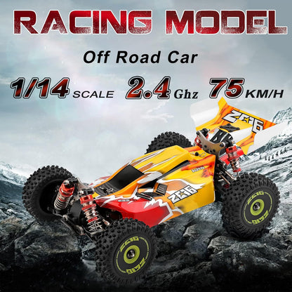 Op Afstand Bestuurbare Auto – RC Auto – Terreinwagen – Off Road Crawler – 4WD – 1:14 – 75 Km/U – Borstelloze Motor