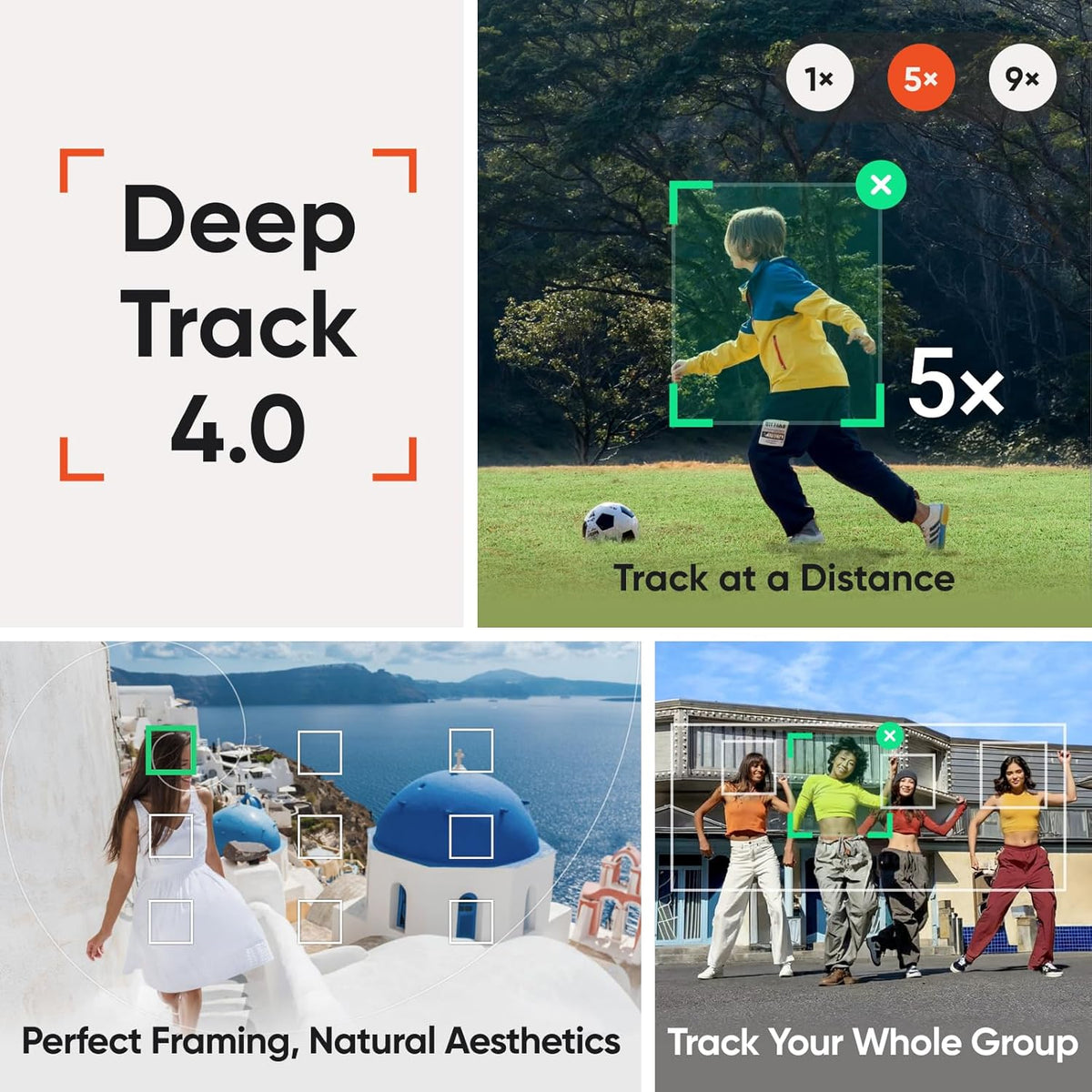 Insta360 Flow 2 Pro Sportbundel Grijs - Opvouwbare AI Telefoon Gimbal, Track in 200+ iOS-apps, Multi-Persoon & 360 Pan Tracking, Ingebouwde statief/Selfie Stick, iPhone/Android Stabilizer