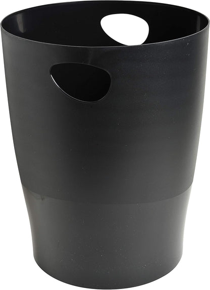 Exacompta - Ref 45399D - Set van 8 prullenbakken, ECOBIN vuilnisbakken met handgrepen - Volume 15 liter, geschikt voor kantoor en thuiskantoor - Afmetingen 26,3 x 26,3 x 33,5 cm - gesorteerd