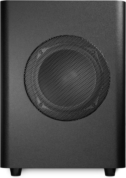 Kali Audio WS-6.2, actieve studio-subwoofer (dubbele 6,5 inch lange hub-woofer, ruimtebesparend premium design, geluidsdruk tot 120 dB, indrukwekkende frequentierespons van 27 Hz), zwart