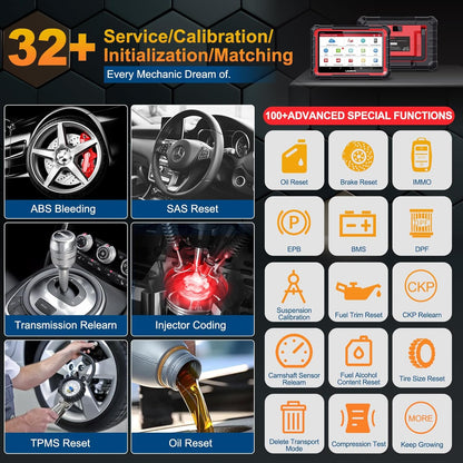 LAUNCH X431 PRO Elite Launch Diagnostisch Hulpprogramma,Bidirectionele OBD2 Code Lezer,ECU Online Codering,Volledig Systeem Diagnostische,38+ Reset Service,CANFD&DOIP,FCA,2 Jaar Update,2025 Model