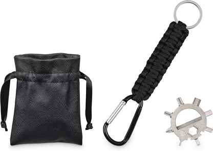 ZOFOX Multi-Tool 13-in-1 sleutelhanger, gereedschap van roestvrij staal, alleskunner in geschenkverpakking, outdoor, camping, fiets, backpacking, survival