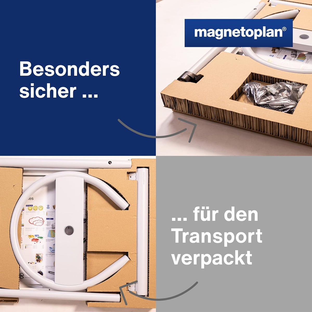 magnetoplan 12270F13 Mobiele flipchart - de Luxe