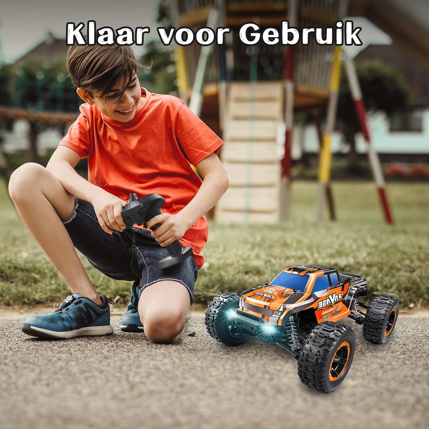 Loolinn | RC Auto - Hobby Klasse, Vrij Duurzaam, Schaal 1:16, Topsnelheid 30 km/h, Verstelbare Snelheid, Klaar voor Gebruik - Bestuurbare Auto voor Volwassen en Kinderen (Cadeau-idee)