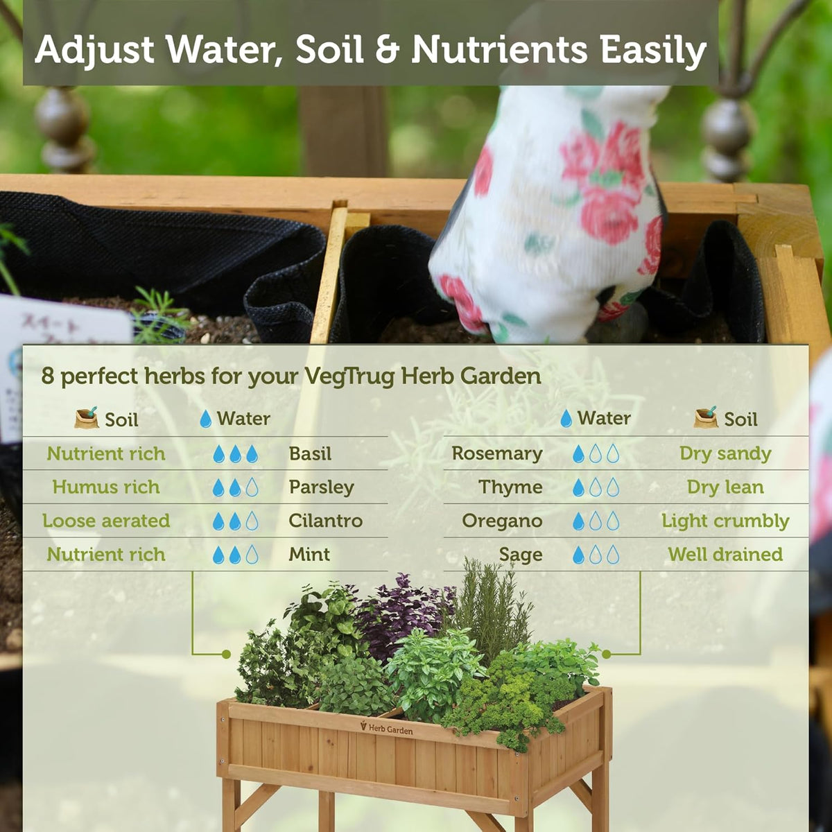 Herb Garden - Natural (FSC 100%)