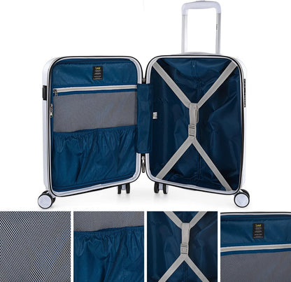 Lois - Valises. Lot de Valise Rigides 4 Roulettes - Valise Grande Taille, Valise soute Avion, Bagages pour Voyages.Ensemble Valise Voyage. Verrouillage à Combinaison 171100