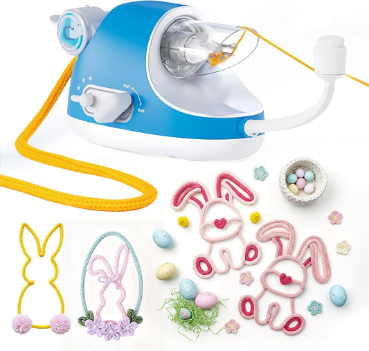 Automatische I-Cord Breimachine – Breimolen – Koordmaker – I-Cord Maker – Decoratieve Breimachine – 3 Snelheden – Gelijkmatige Draadspanning