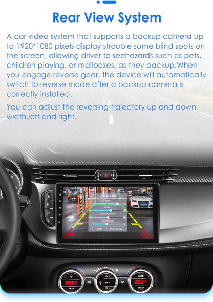 Android 13 Autoradio – Inbouwradio – Multimedia Systeem – Navigatiesysteem – Touchscreen Radio – 9 Inch QLED Scherm – Draadloze Apple CarPlay & Android Auto