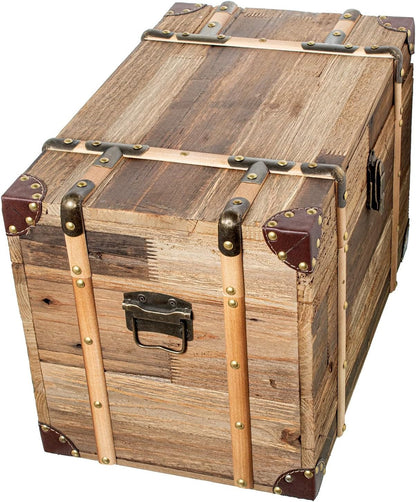 DRW Set van 3 potten van oud Madetra in natuurlijke tinten, 60 x 40 x 42 cm