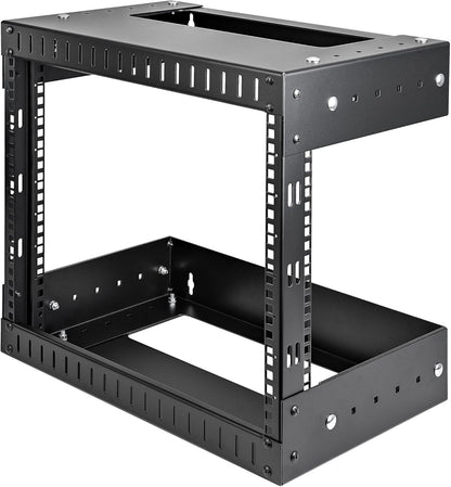 2-Post 8U 19 Inch Open Frame Server Rack – Netwerk Rack – Data Rack – Patchkast – Serverkast – Verstelbare Diepte 30,5-50,8 Cm – Draagvermogen 90 Kg