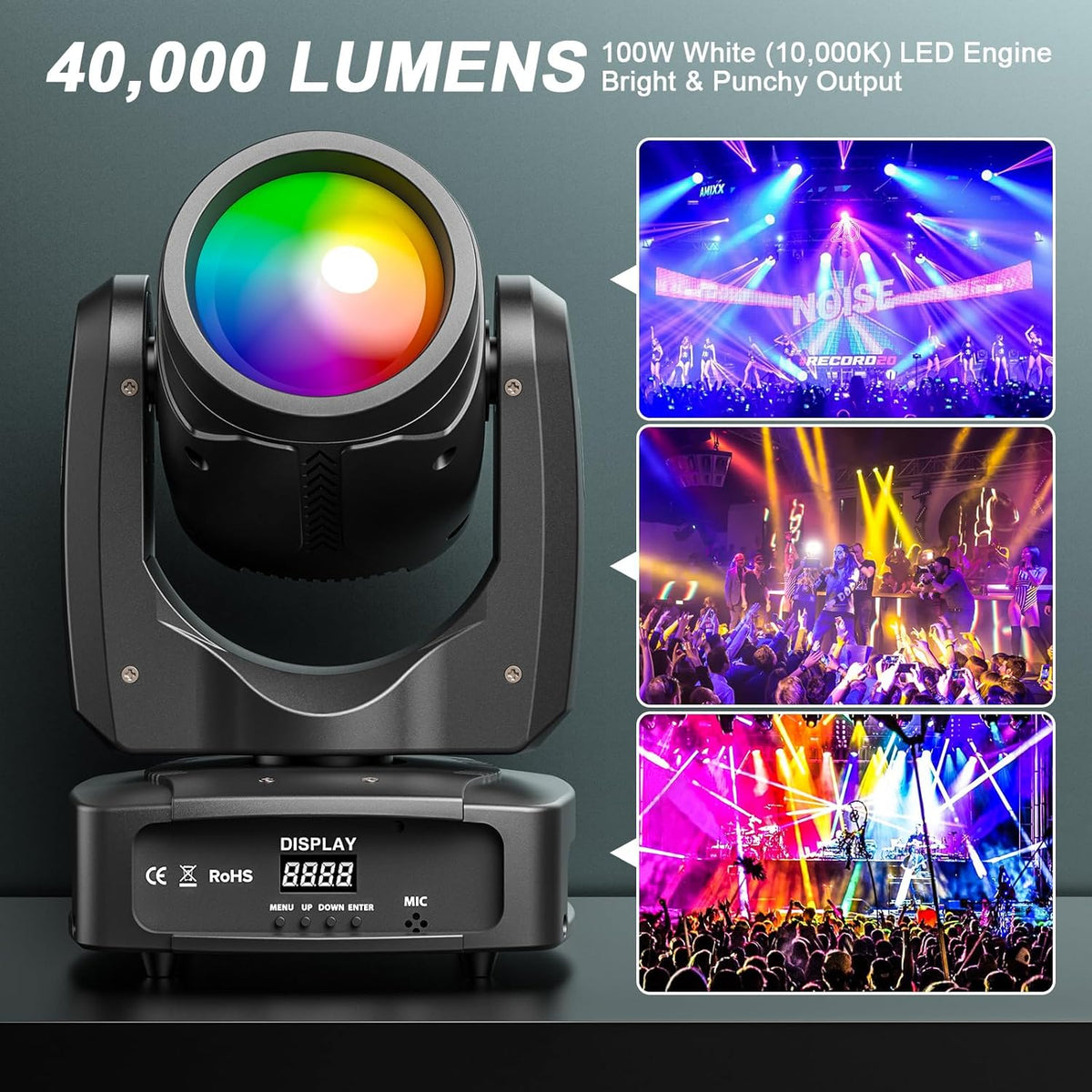 Beam DMX512 Beam DMX512 Prism Effect Disco DJ Light 11/13CH Channel for bars Birthday Party Clubs KTV Wedding - QUORE