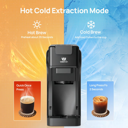 3-in-1 Koffiemachine – Espressozetapparaat – Cappuccinomachine – Latte Macchiato Maker – Capsule Koffiezetter – 19 Bar Drukpomp – Geschikt Voor Dolce Gusto, Nespresso & Gemalen Koffie – Compact Zwart Design