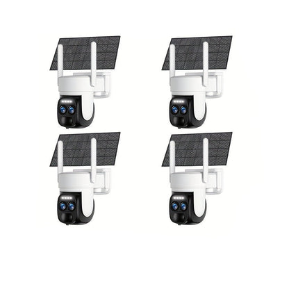 4K Beveiligingscamera – Veiligheidscamera – Toezichtcamera – Buitenbeveiliging – Beveiligingsset – Kleurennachtzicht – Zonnepaneel & Draadloos