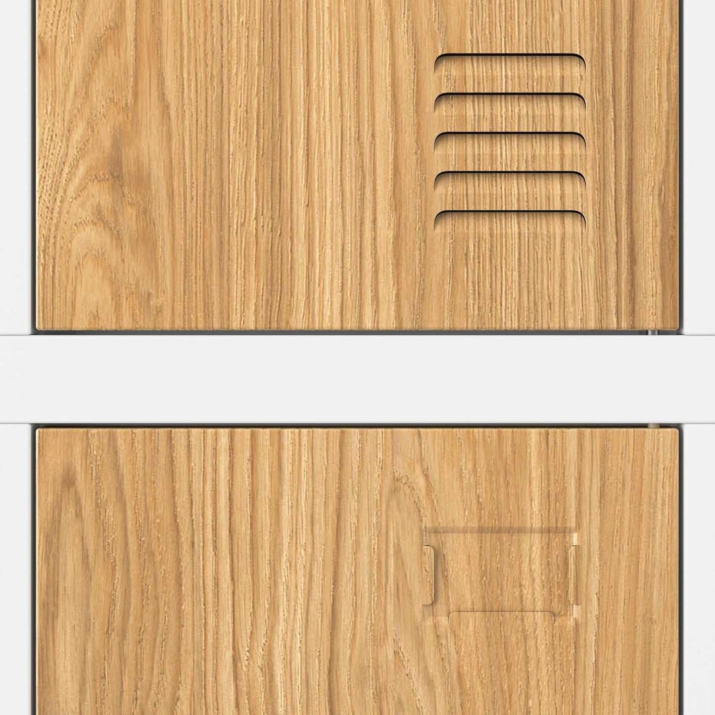 Jan Nowak Spind Metal Cabinet with 6 Compartments, Lockable Cabinet, 185 x 90 x 45 cm, Metal Wardrobe with Ventilation, Clothes Rail, Robust, Social Space Cabinet - QUORE