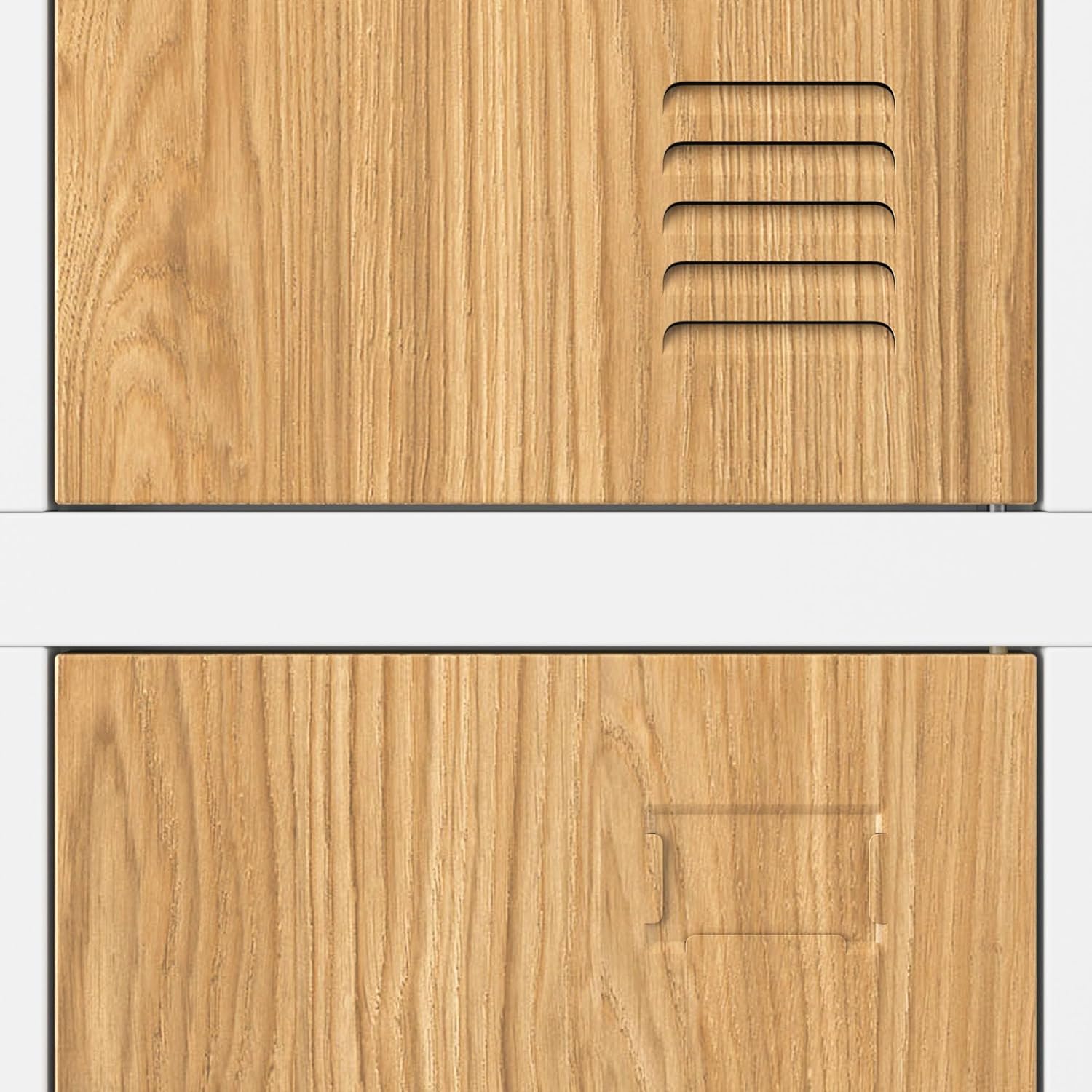 Jan Nowak Spind Metal Cabinet with 6 Compartments, Lockable Cabinet, 185 x 90 x 45 cm, Metal Wardrobe with Ventilation, Clothes Rail, Robust, Social Space Cabinet - QUORE