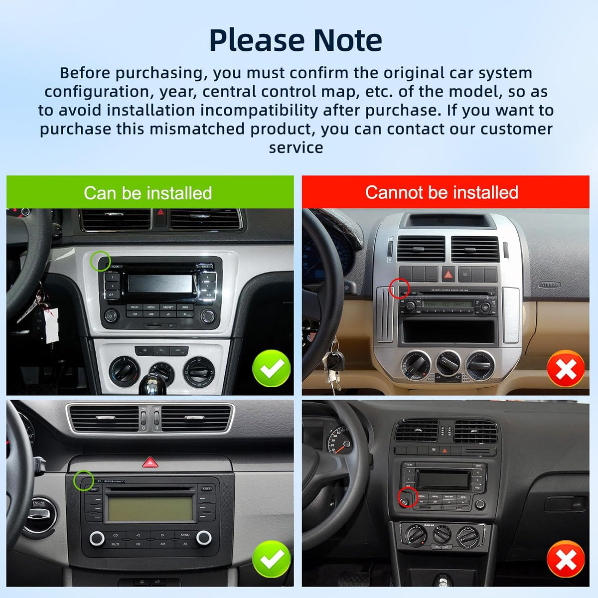 Autoradio – Auto Stereo – Multimedia Speler – Navigatiesysteem – Touchscreen Radio – 7 Inch HD Scherm – Draadloze CarPlay & Android Auto