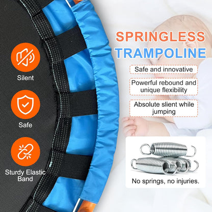 ATIVAFIT 36" Rebounder Trampoline voor peuters kinderen met schuimhandvat en Oxford gewatteerde hoes indoor mini trampoline voor 1-6 jaar oud