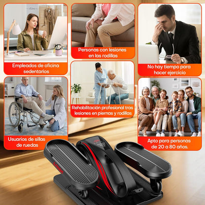 Undertable Elliptical Trainer for Home, 2-in-1 Electric Elliptical Trainer with 15 Speeds and 3 Automatic Modes, Pedal Trainer for Seniors with Remote Control, Silent and Portable Leg Trainer - QUORE