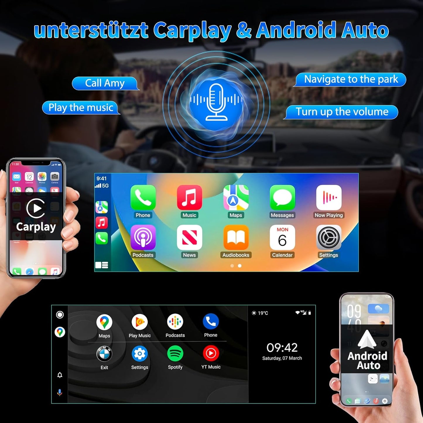 Autoradio BMW 3-serie – Android Autoradio – Multimedia Systeem – Navigatiesysteem – Touchscreen Radio – 10,25 Inch HD Scherm – 4G SIM & CarPlay Android Auto