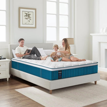 Matras – Slaapsysteem – Pocketveringmatras – Hybride Matras – Slaapmatras – 140x200 cm – 7-Zones Ondersteuning – Hoogdichtheid Geheugen Schuim