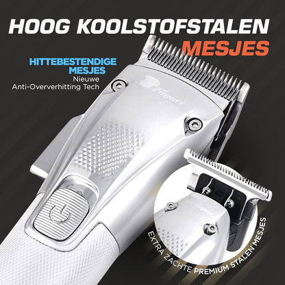 Fagaci Tondeuse Mannen met Turbo Kracht en Nauwkeurig Knippen, Trimmer for Men, Lange Batterijduur 5u Tondeuse, 3u Trimmer