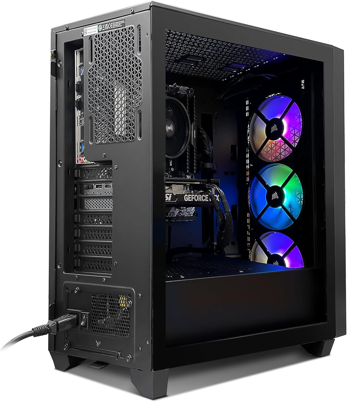 Corsair Gaming PC iCUE AMD Ryzen 4060 - MSI GeForce RTX 4060 8GB - 3000D Airflow RGB Kas - ASUS A520M-A CSM Moederbord - Vengeance 2x8GB DDR4 3600 - 1TB SSD - Windows 11
