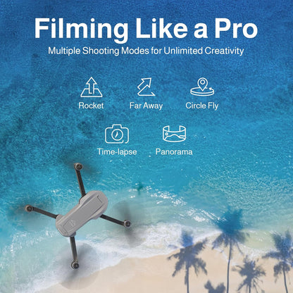 Ameta Drone met Camera 4K Professional met GPS, S50 Lite FPV Drone voor Kinderen en Volwassenen met Automatische Terugkeer/ 50 Minuten Vliegtijd/Follow Me/Intelligente Modus, Minder dan 249 g