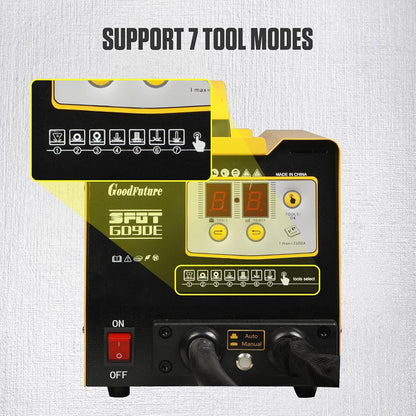 PLAYOCCAR 3KW Puller Dent Spot Welder 220V, Carrosserie Stud Lasmachine Multispot Motorkap Deur Reparatie Tool Kit