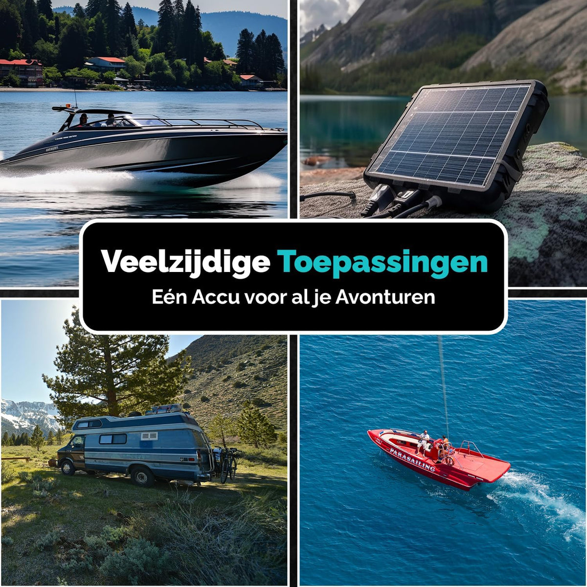 Electronicx AGM serviceaccu 12V 140Ah / 140 Ah – Hoogvermogenaccu met AGM-technologie, 393×175×190 mm, verzegeld, onderhoudsvrij, pluspool rechts, ideaal voor boot, zonne-energie