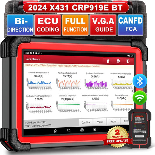 OBD2 Diagnosetool – Auto Scanner – Diagnoseapparaat – Codelezer – Foutcode Uitlezer – Volledige Systeemdiagnose – Bidirectionele Besturing