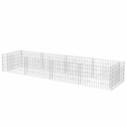 Bloementuinbak – Plantenbak – Moestuinbak – Verhoogde Bak – Tuinbak Staal Argento – Weerbestendig – Extra Groot 360x90x50 cm
