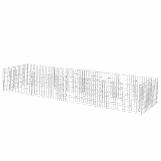 Bloementuinbak – Plantenbak – Moestuinbak – Verhoogde Bak – Tuinbak Staal Argento – Weerbestendig – Extra Groot 360x90x50 cm