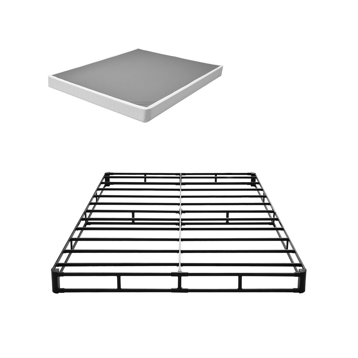 Boxspring Frame – Bedbodem Frame – Matras Ondersteuning – Bed Frame Queen Size – Stevig Metalen Frame – 79,1 x 59,6 cm – Afneembare Stoffen Hoes