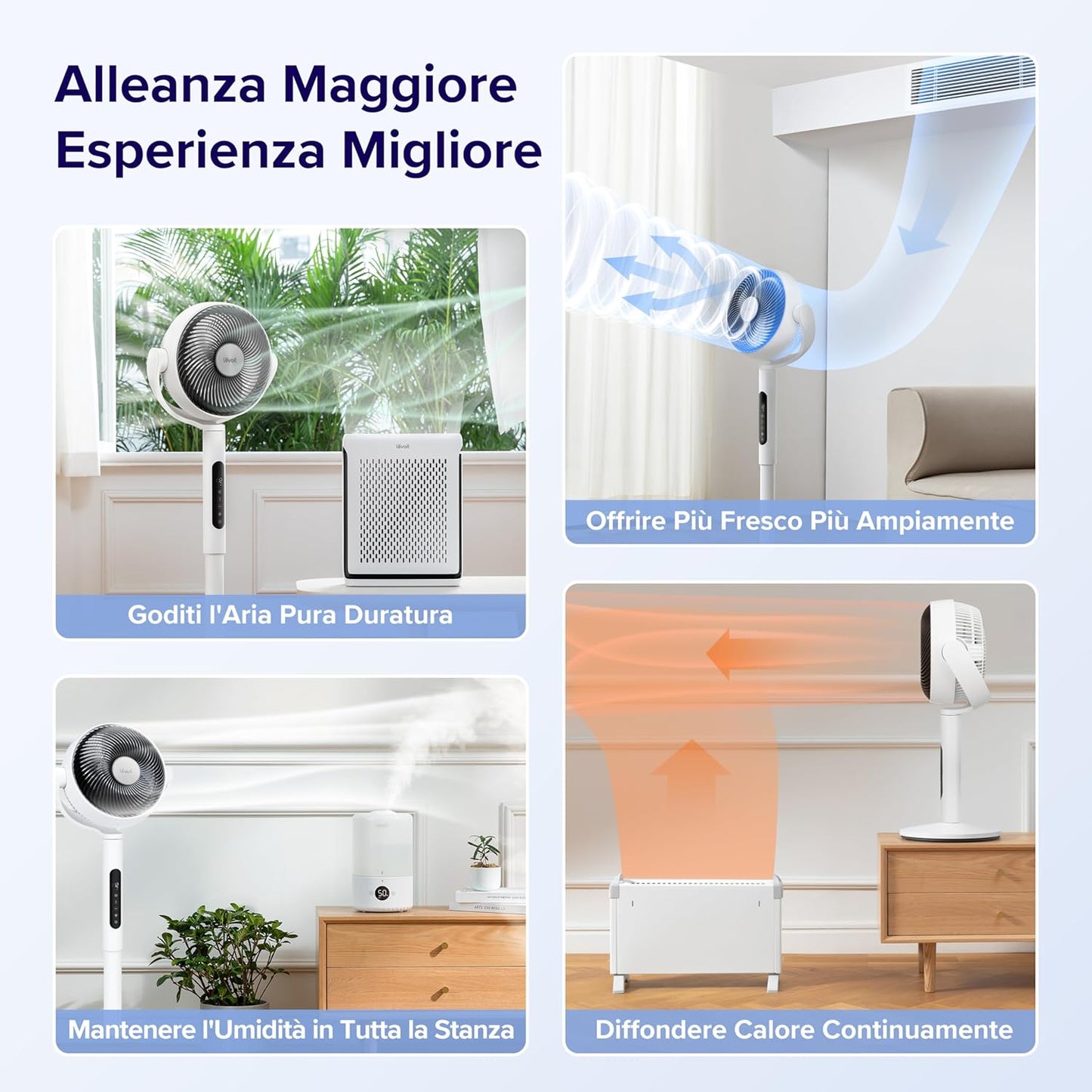 LEVOIT Staande ventilatoren LPF-R432-WEU
