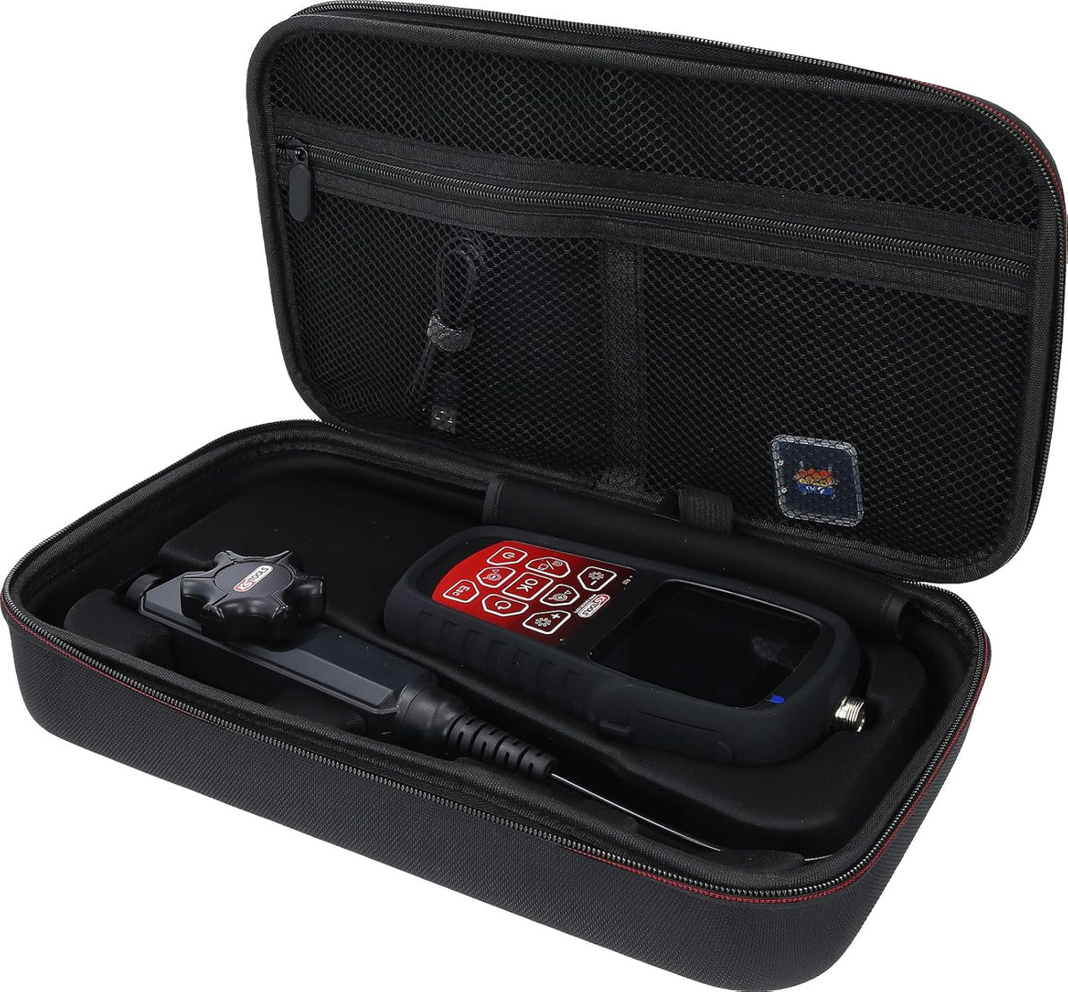 KS Tools 550.7550 HD-videoscoopset met Ø 3,9 mm 180° en 0° HD frontcamera-sonde, flexibele pvc-hoes, 3-delig