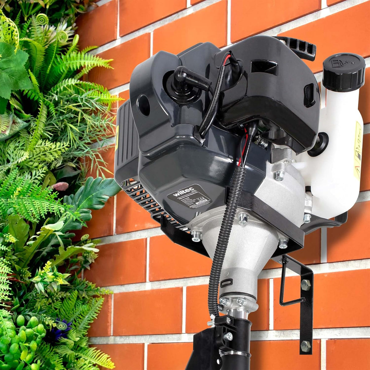 Wiltec 2-in-1 benzine grastrimmer bosmaaier tuingereedschap 1,9 kW gazontrimmer met toebehoren