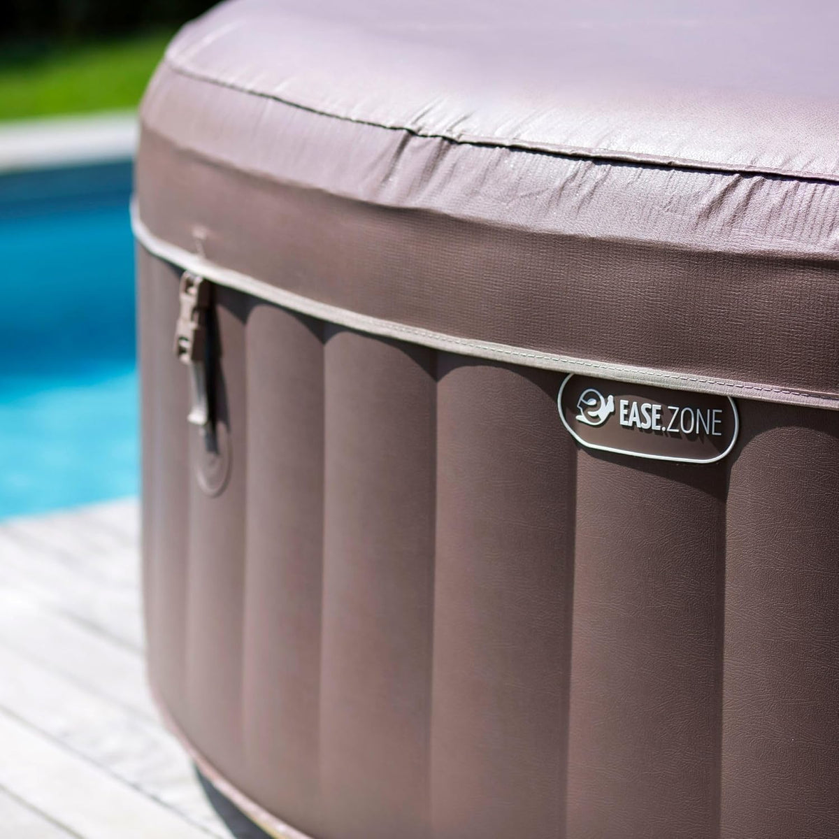 Spa opblaasbaar verwarmd, 800 liter, zwart, 180 x 180 x 65 cm