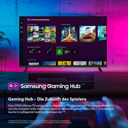 DYON ULTIMAX 40F-TI TV, 40 inch, Full HD, met Tizen OS, Triple Tuner (DVB-C/-S2/-T2), Samsung Smart & Gaming Hub, Prime Video, Netflix, Disney+, 2025