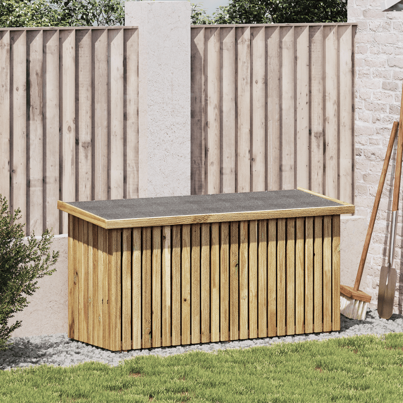 Opbergbox Buiten – Tuinkist – Berging – Kast – Box – Bruin – Stevig en Duurzaam Materiaal – Ingebouwd Waterreservoir