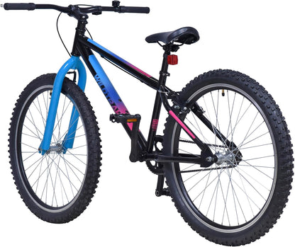 Wildtrak - Stalen mountainbike, volwassenen, 26 inch, 1 versnelling, zwart