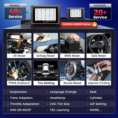 Auto Diagnosekoffer – OBD2 Scanner – Auto Diagnosetool – Auto Diagnosesysteem – Voertuig Scanner – 3000+ Actieve Tests – Android 11 Touchscreen 8 inch