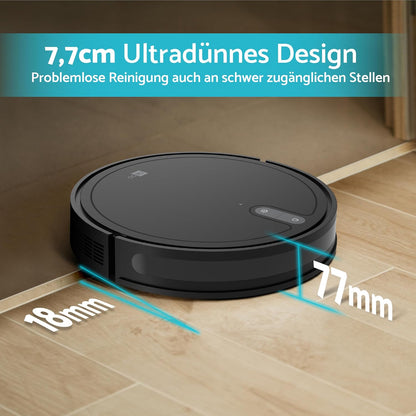 Robotstofzuiger – Stofzuigrobot – Automatische Stofzuiger – Robotreiniger – Robotvacuum – 5000 Pa Zuigkracht – 160 Min Batterijduur