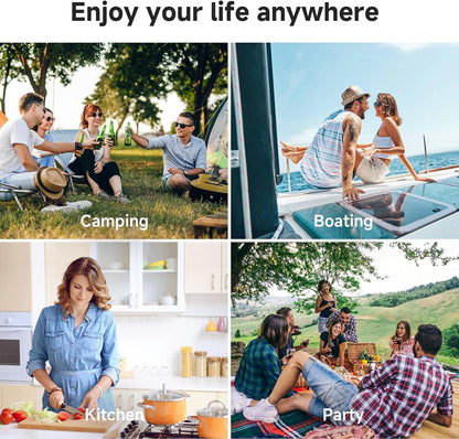 AAOBOSI Compressor-koelbox 36 L, Koelbox voor auto met app-bediening, 12/24 V en 100-240 V camping koelkast, tot -20 °C voor auto, vrachtwagen, boot, camper, camping, dual zone en twee temperaturen