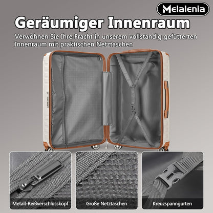 Melalenia ABS harde grote koffer, 28 inch bagage met dubbele spinnerwielen,TSA reisbagagesloten